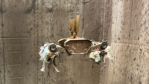 ごみクレーンの完全自動化による燃焼の安定性向上